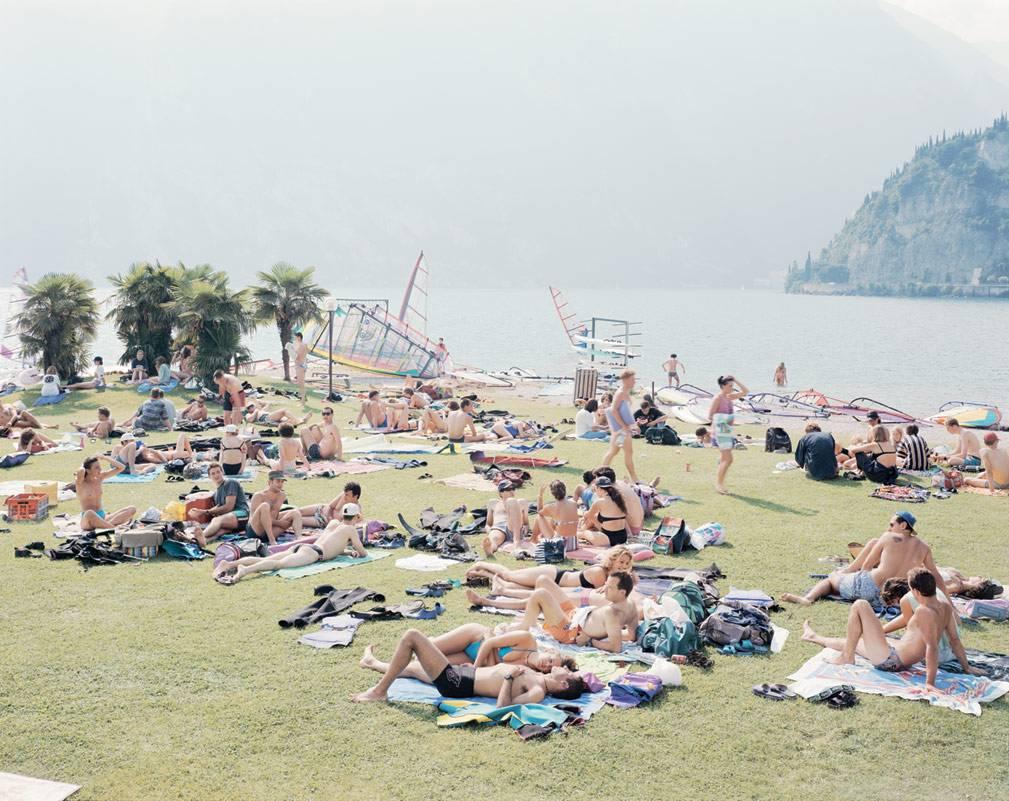 Massimo Vitali Landscape Photograph - Garda Look from "A Portfolio of Landscapes With Figures"