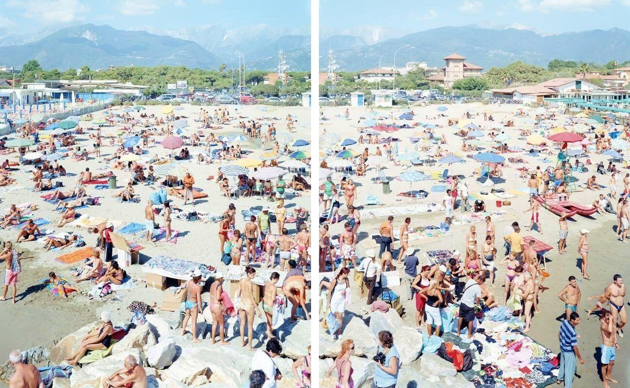 Massimo Vitali Color Photograph - Madima Radignoro Diptych