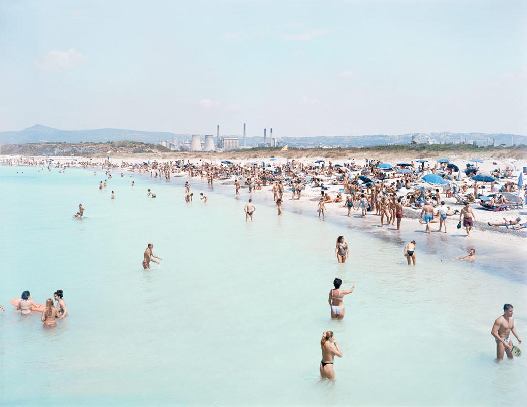 Massimo Vitali
Rosignano Three Women, 2006
Color offset lithograph on 300g Consort Royale paper 
27 3/8 x 35 ¼ in (89.54 x 69.85 cm) Edition of 120 
Numbered in ink, credit and edition stamps on the reverse 

As seen in this work, Italian