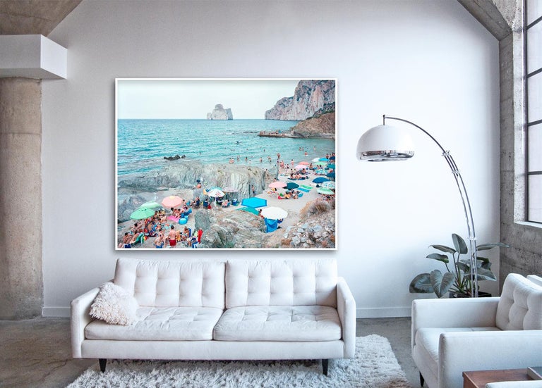 large format photograph by iconic Italian photographer Massimo Vitali, renowned for his grand scale topographical observations of the rites and rituals of modern leisure

Pan di Zucchero (2014) 

original archival photography print with acrylic