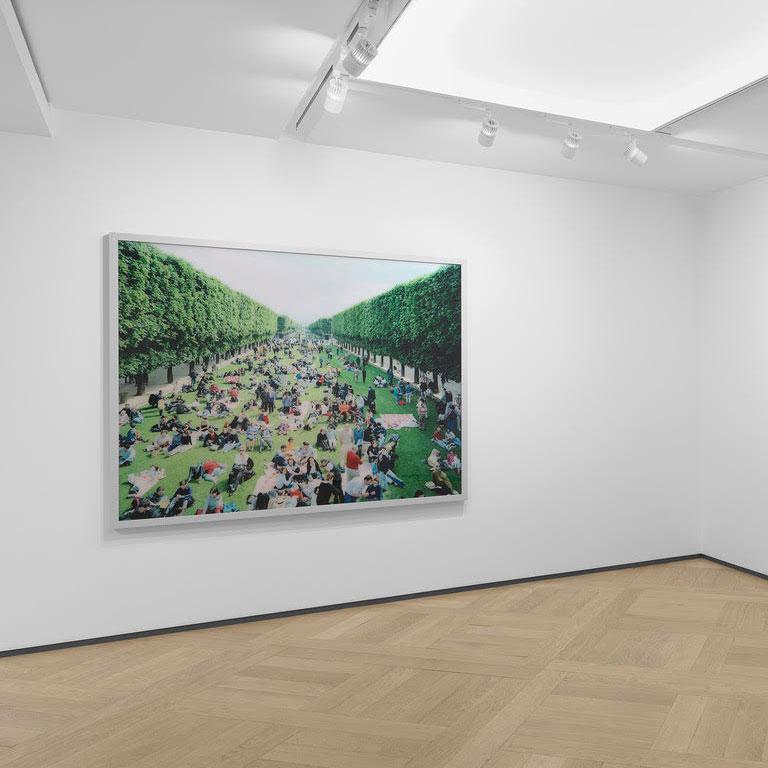 Picnic Allee - Photograph by Massimo Vitali