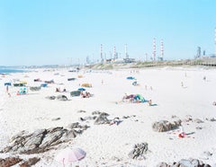 Praia do Aterro Galp Matosinhos - large scale MassimoVitali beach scene (framed)