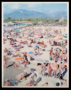 Ragno d'oro, plexiglass Italy beach scene....diptych