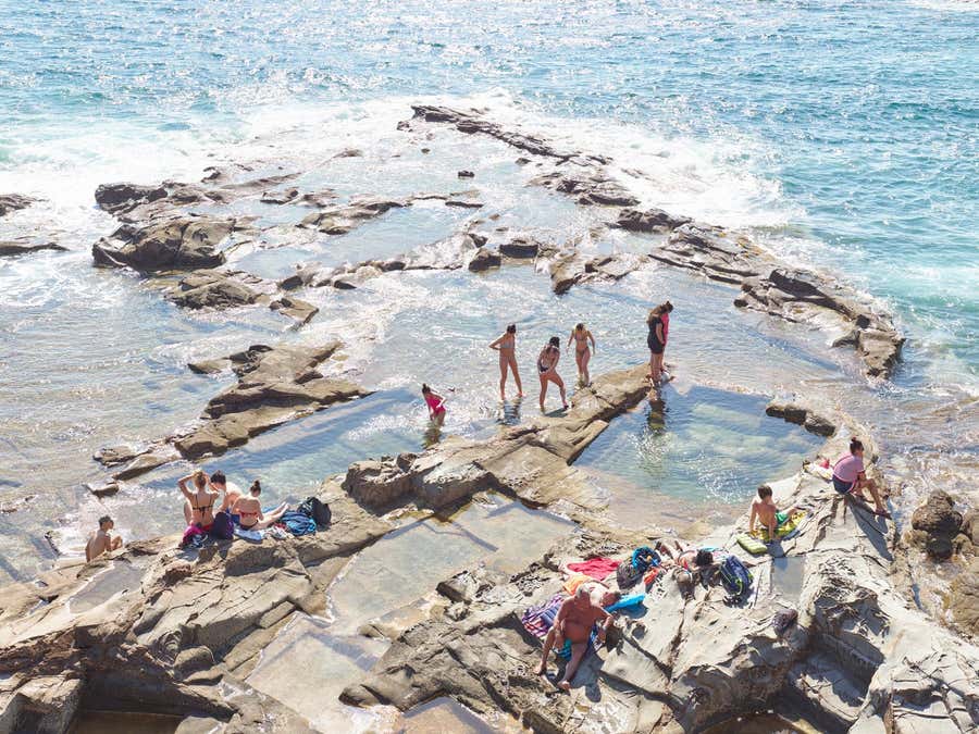 Vaschette - large scale photograph of Mediterranean beach scene (artist framed)