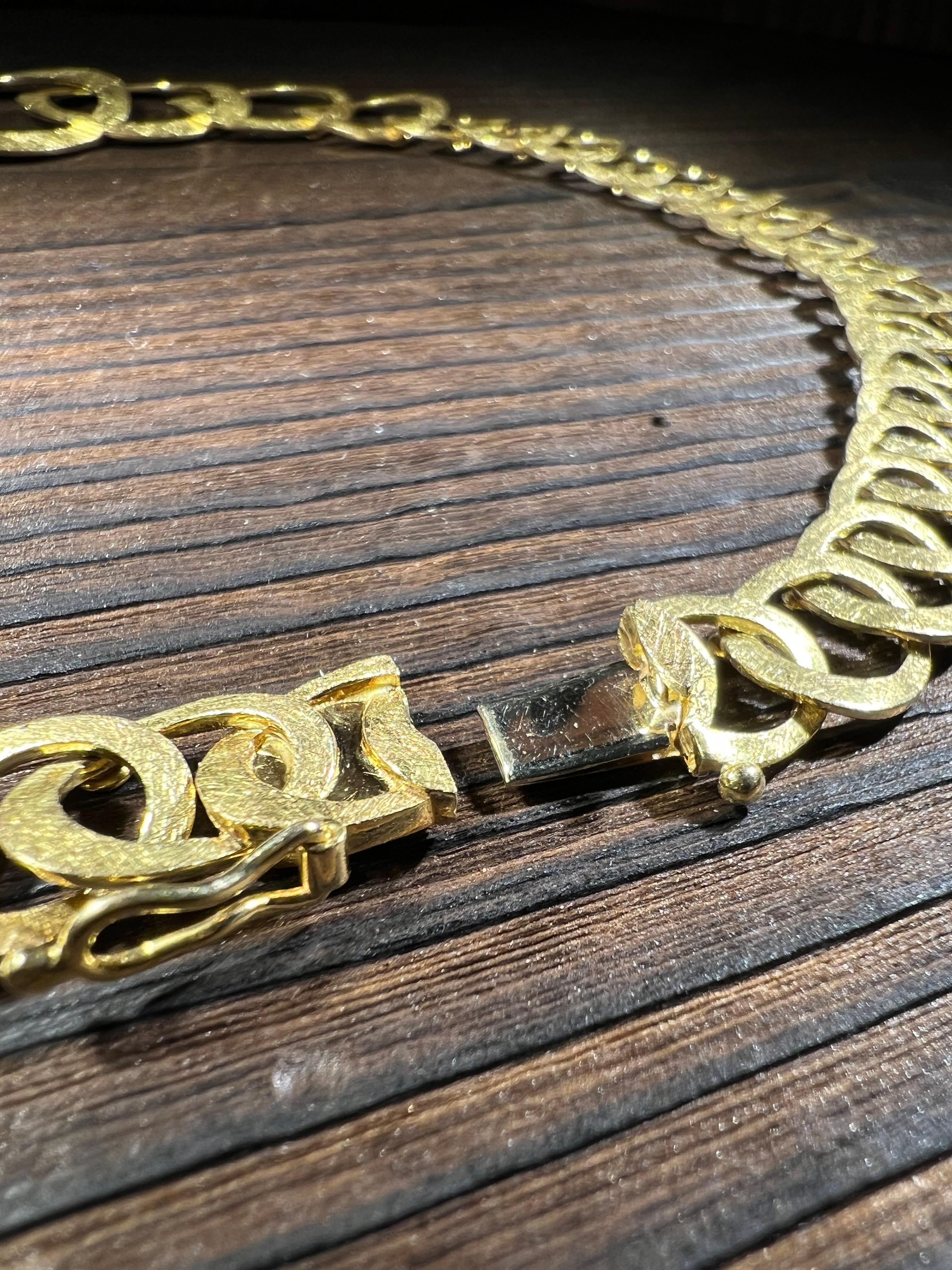 Massive 18k Goldkette 75g handgemacht in vendita 5