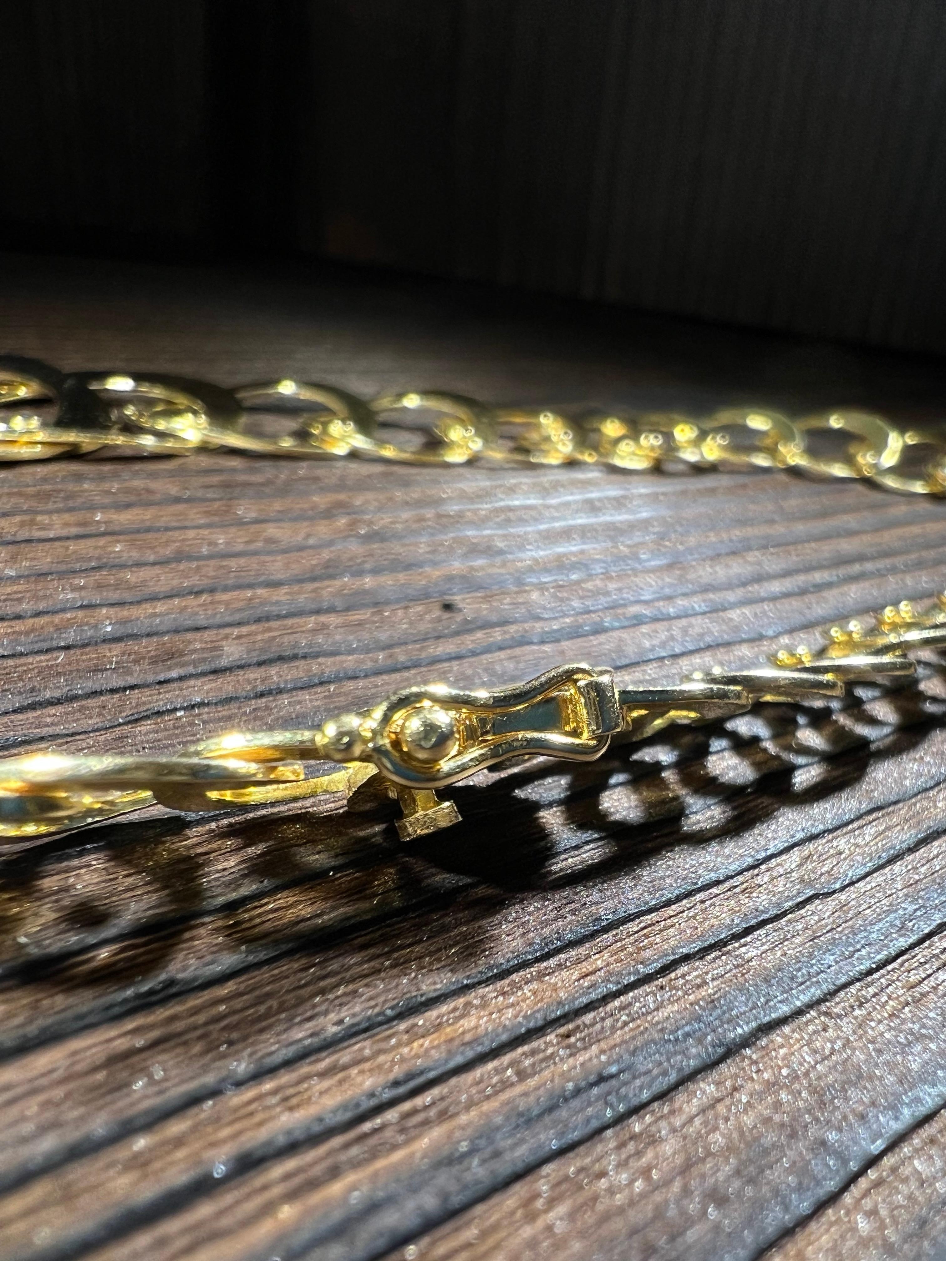 Massive 18k Goldkette 75g handgemacht in vendita 7