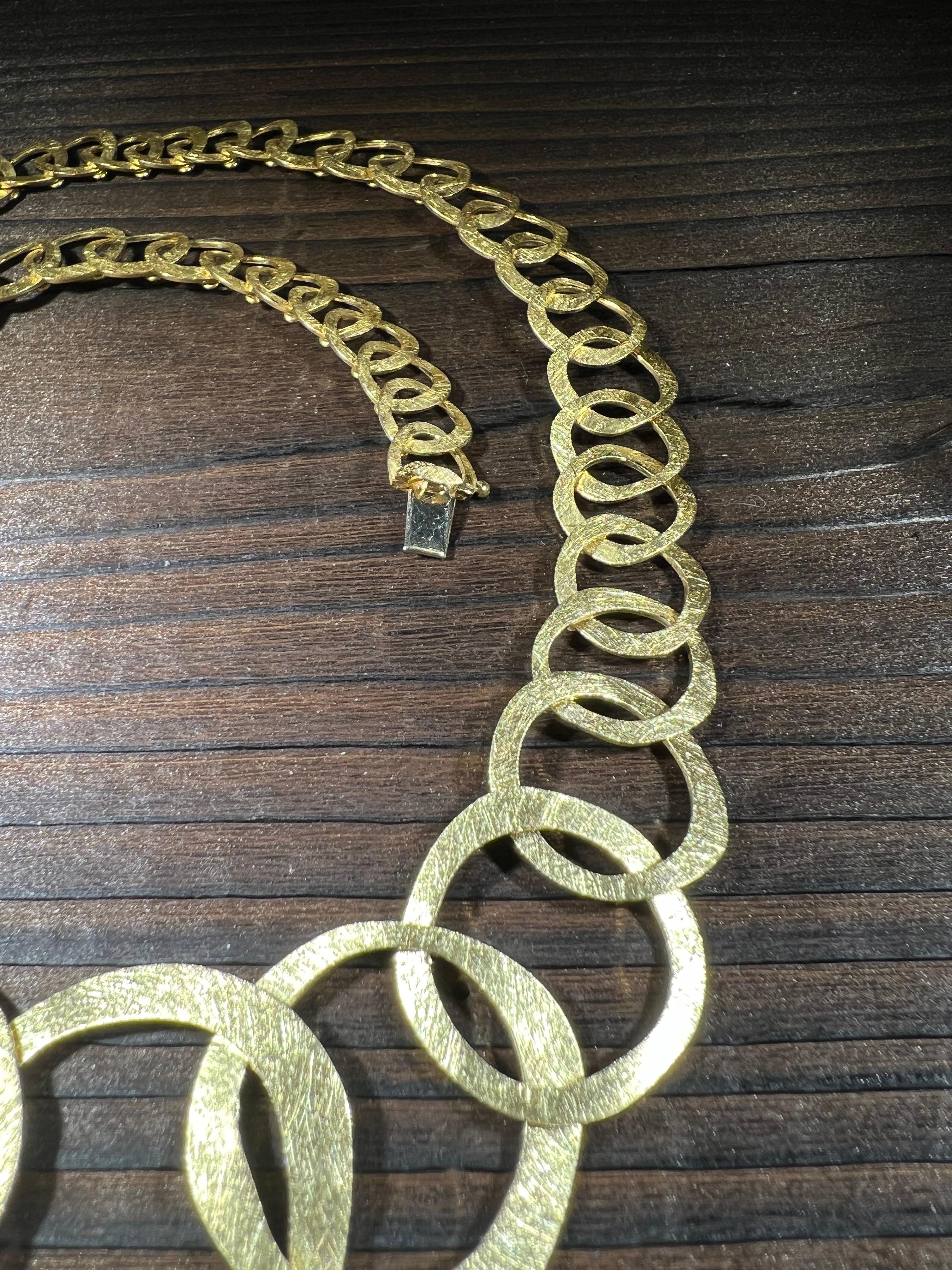 Massive 18k Goldkette 75g handgemacht in vendita 2