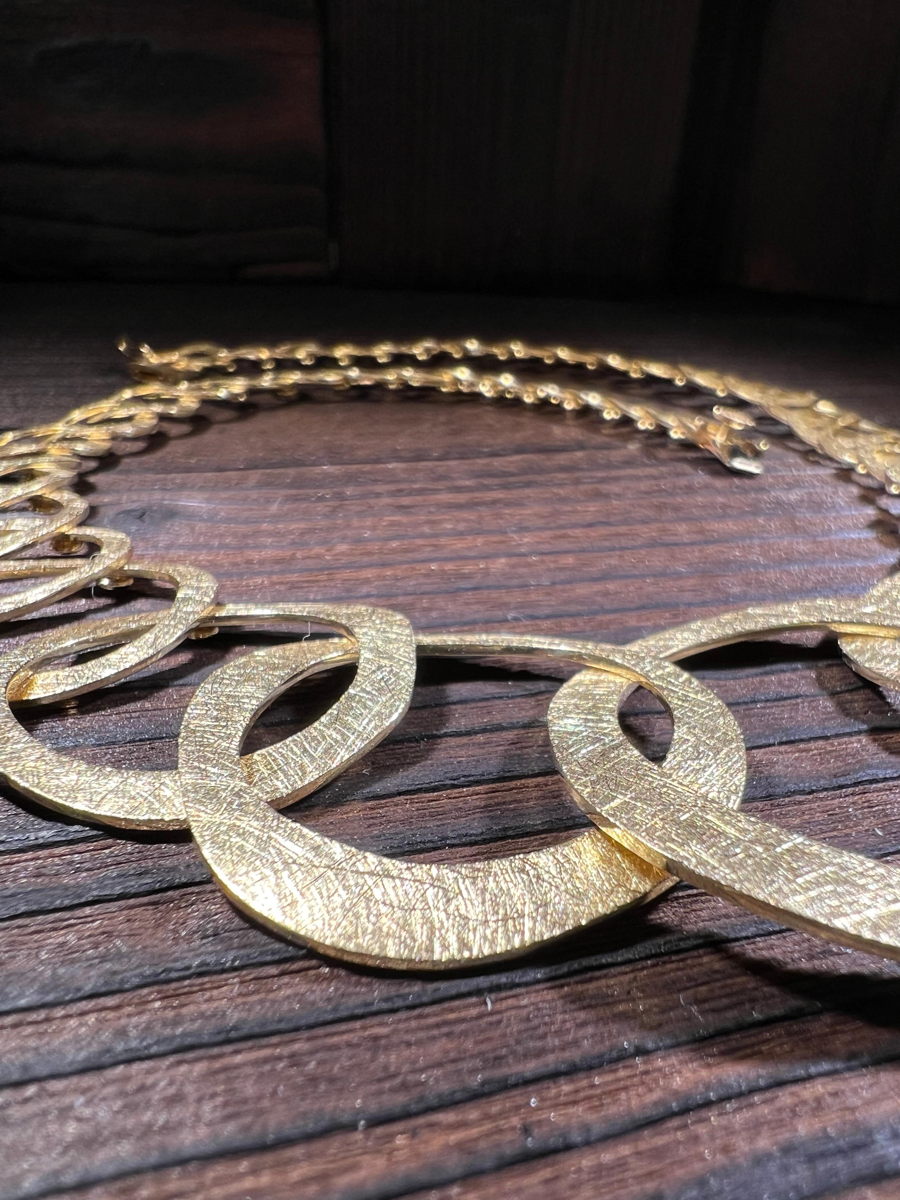 Massive 18k Goldkette 75g handgemacht in vendita 3