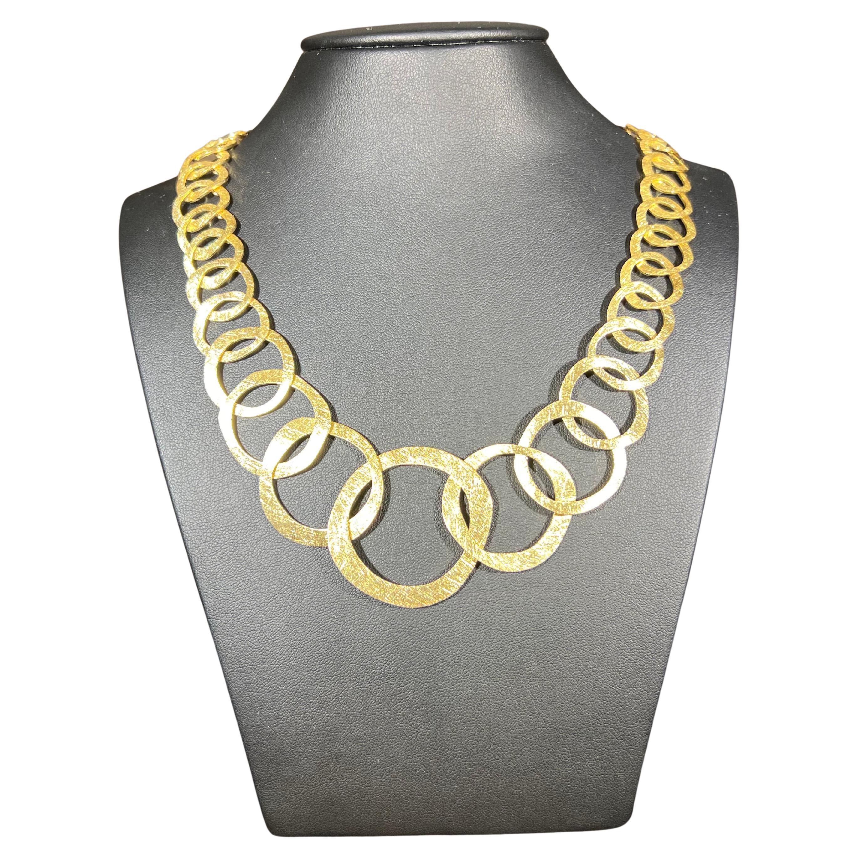 Massive 18k Goldkette 75g handgemacht in vendita