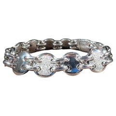 Massive Armkette 18kGold 111g mit 96 Brillanten 0.74ct