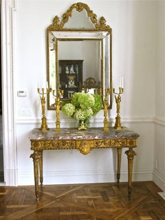 Massive 18th Century Italian Giltwood Console Table