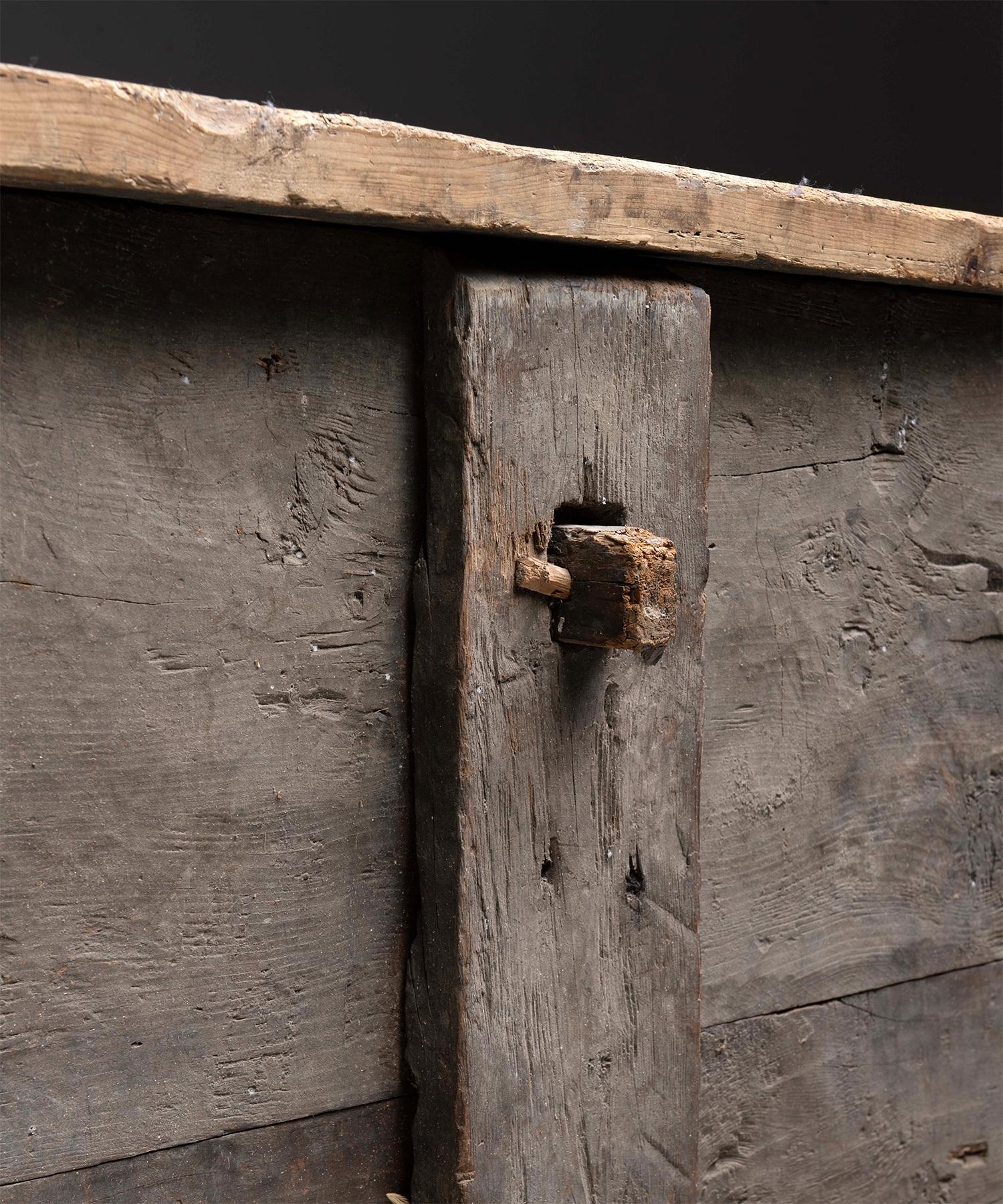 Massive 18th Century Primitive Coffer, France, circa 1760 4