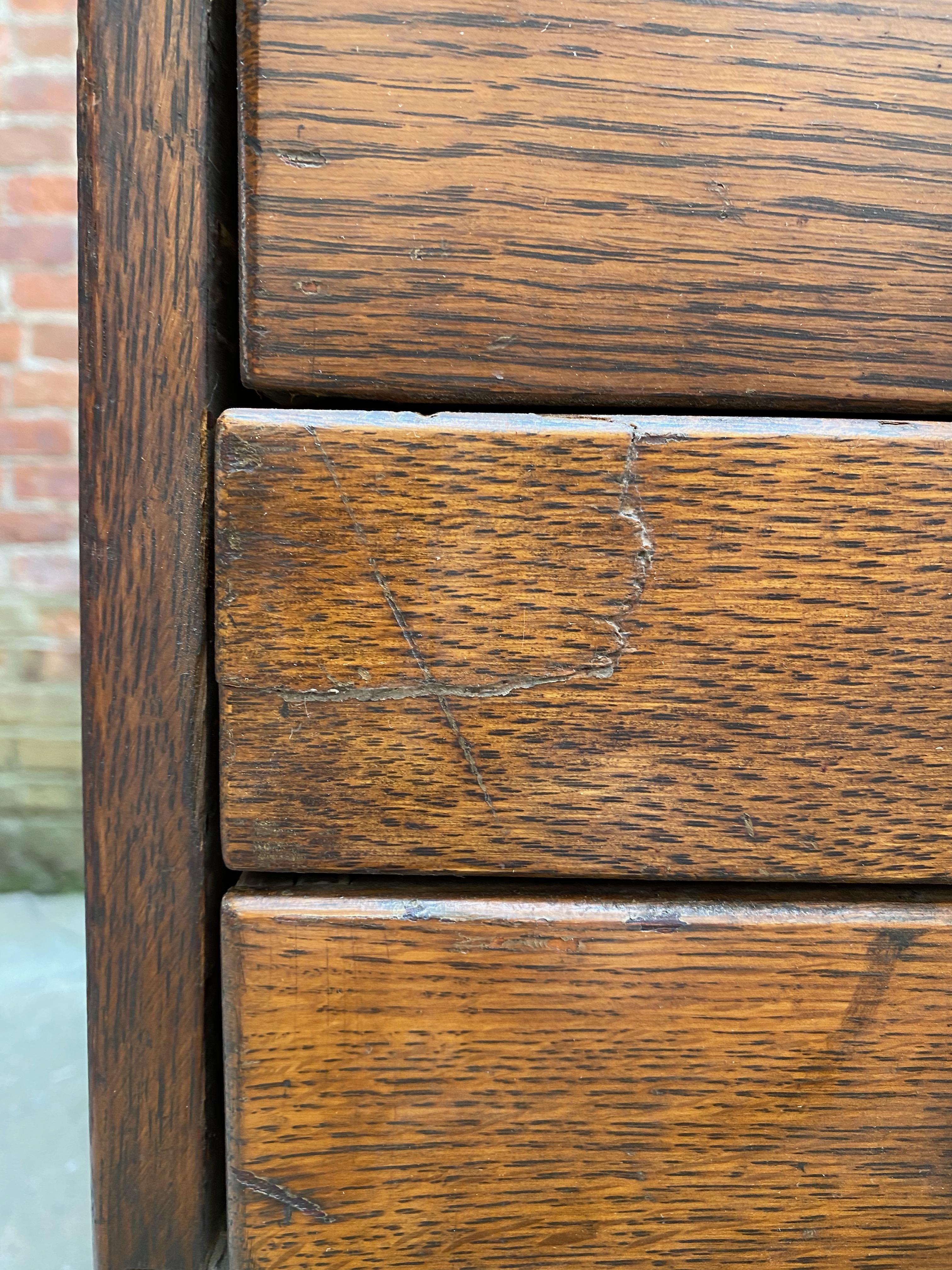 Massive 1930s Oak Artist's Flat File 10