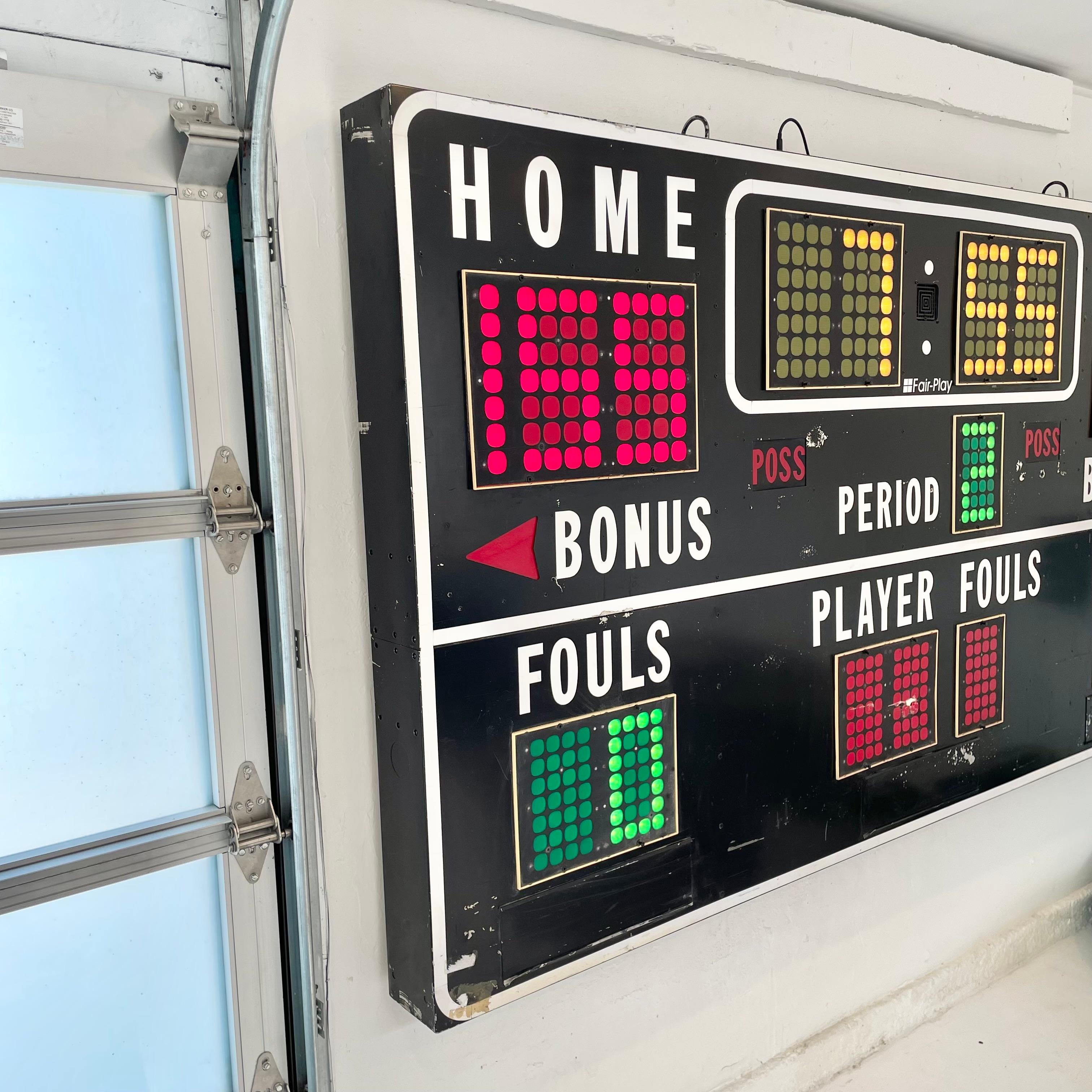 Massive 1970s Basketball Scoreboard 4