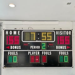 Massive 1970s Basketball Scoreboard