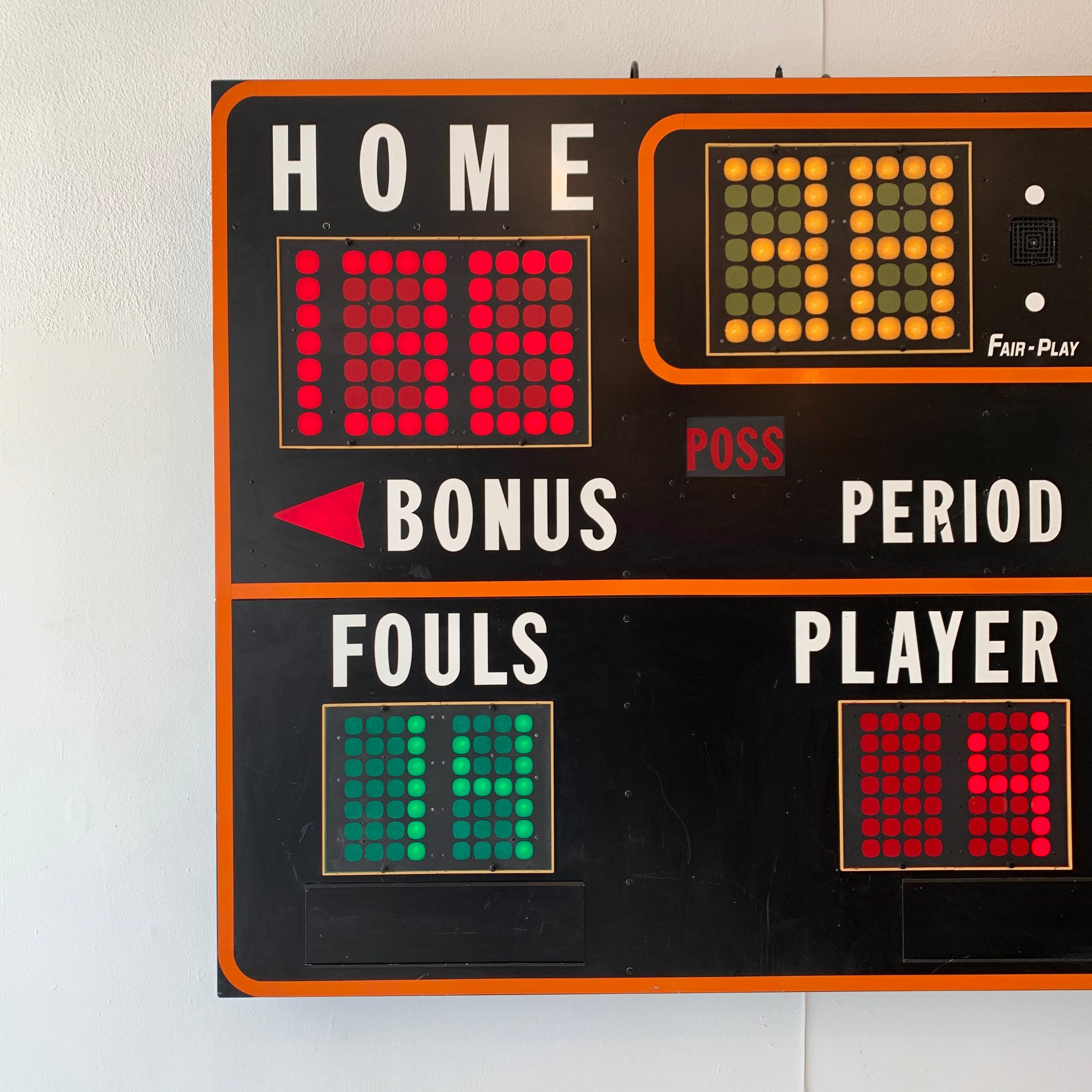 vintage scoreboard