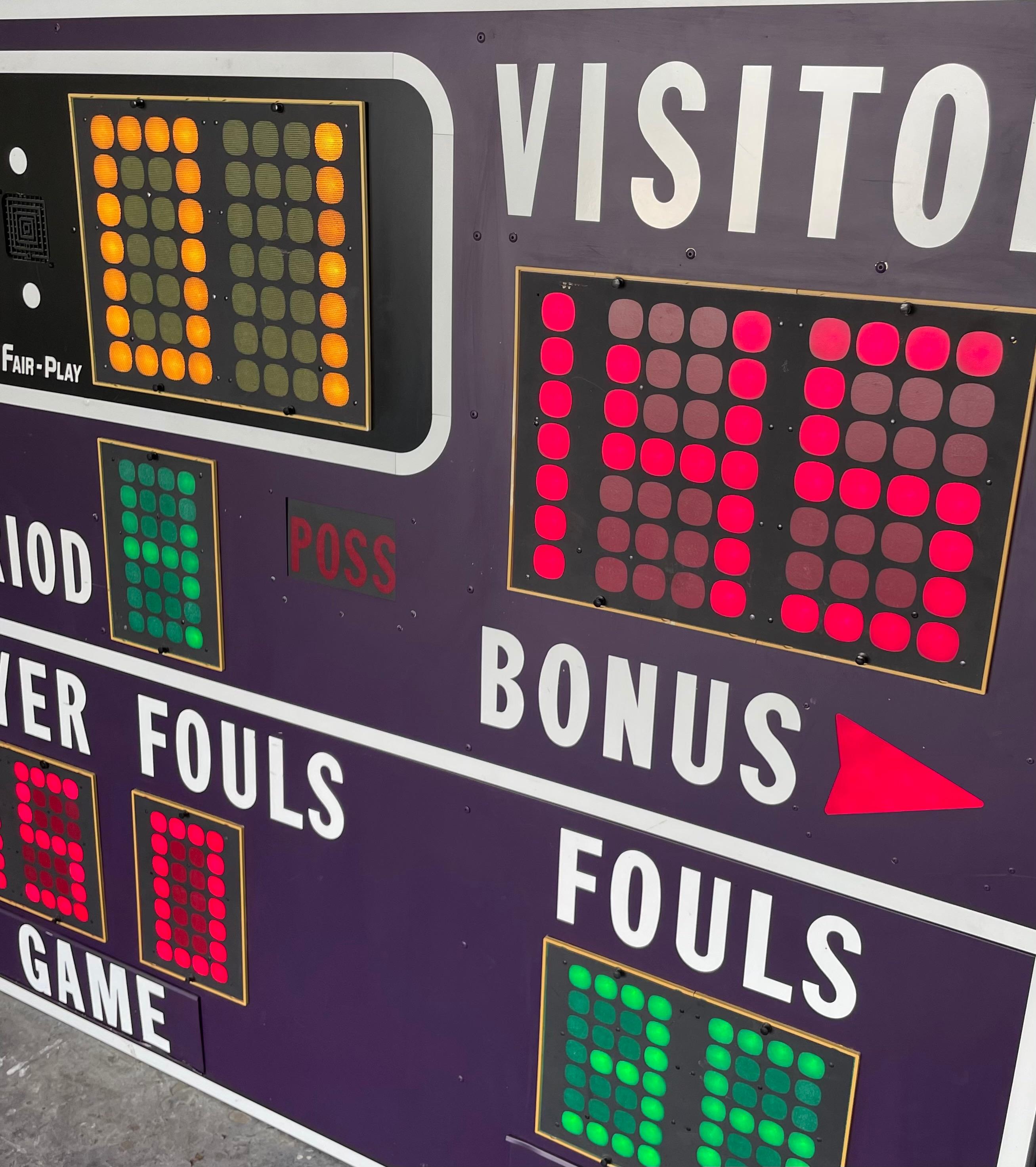 clipart basketball scoreboard