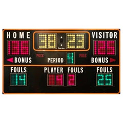 Used Massive 1970s Basketball Scoreboard