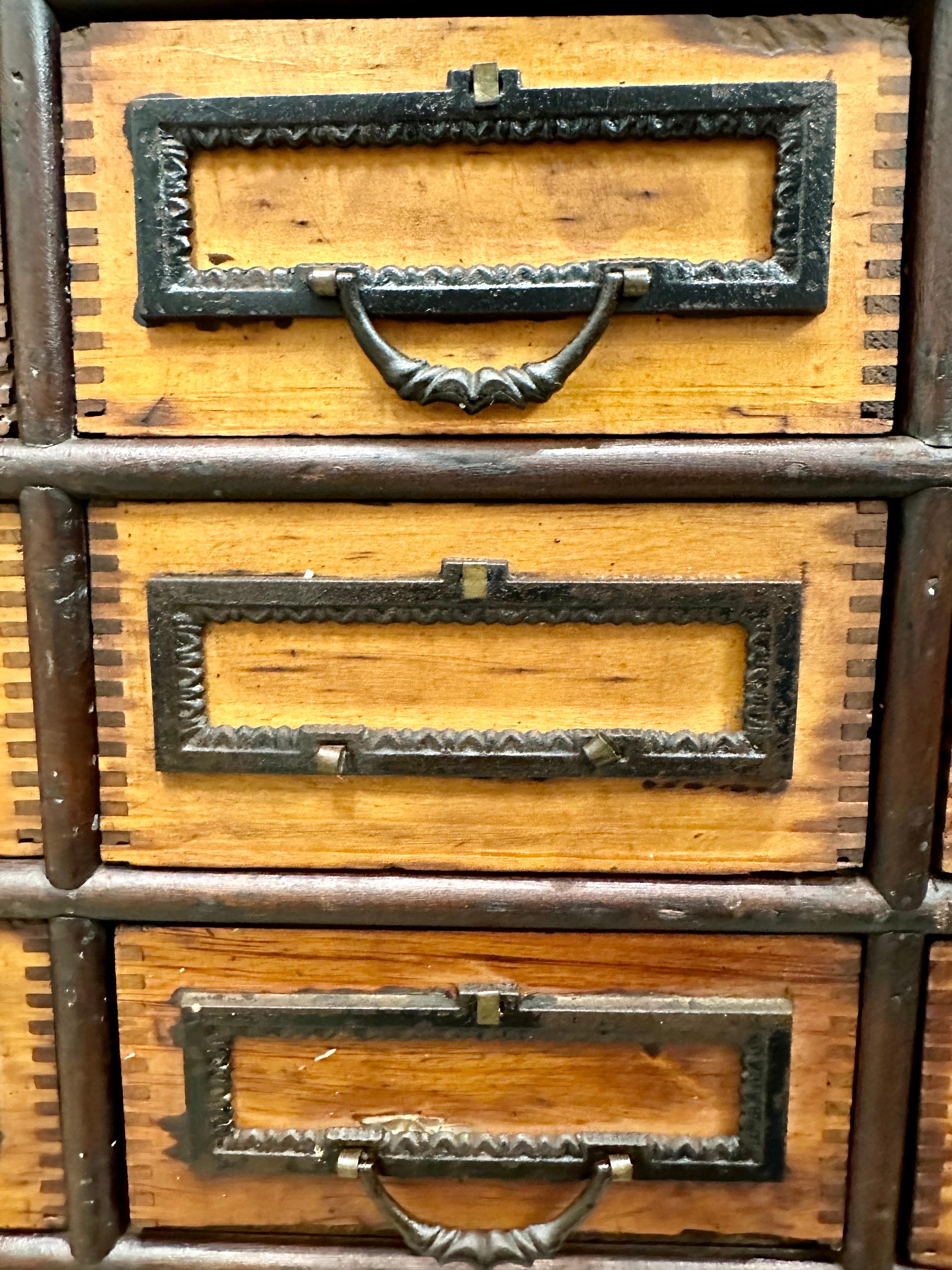Massive 19th C. European Apothecary Cabinet, 130 Individual Drawers For Sale 3