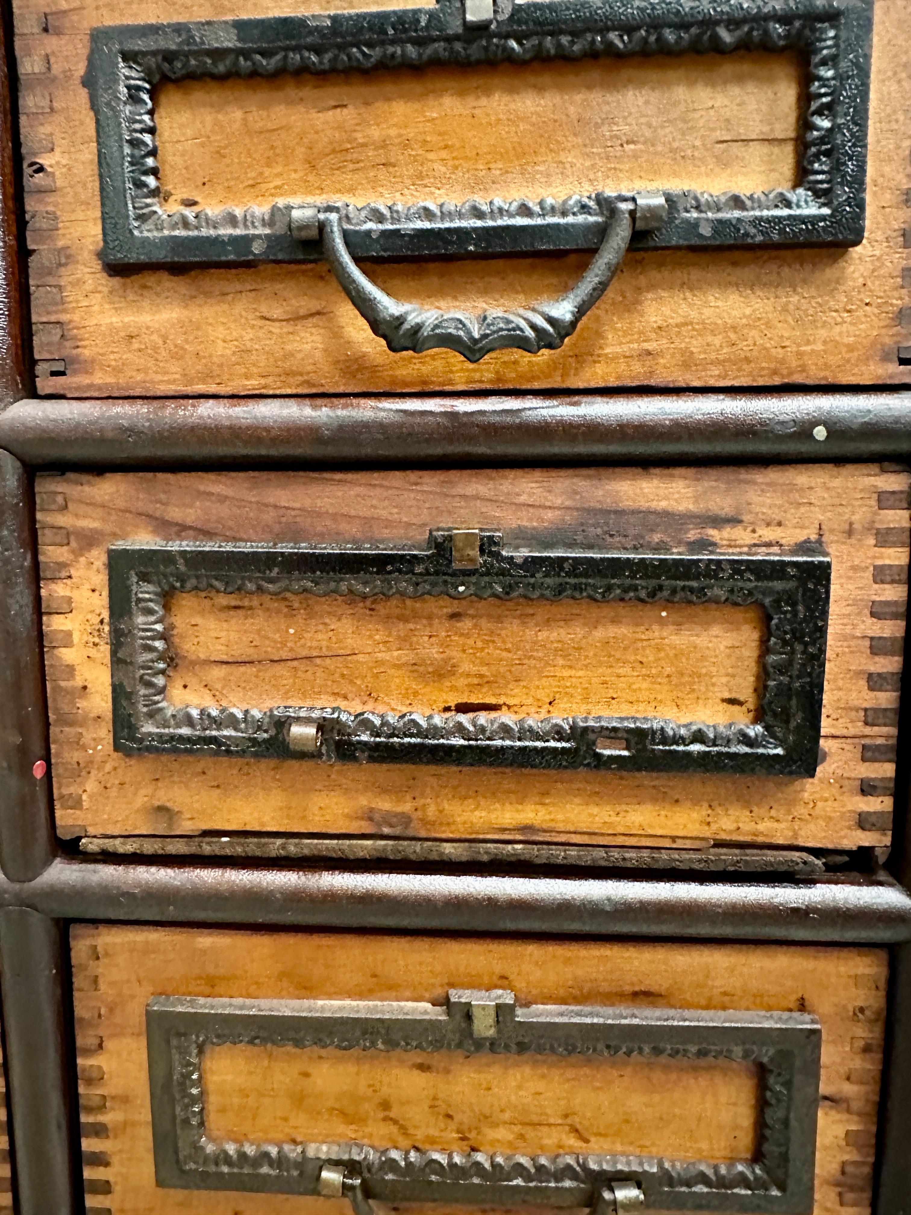 19th Century Massive 19th C. European Apothecary Cabinet, 130 Individual Drawers For Sale