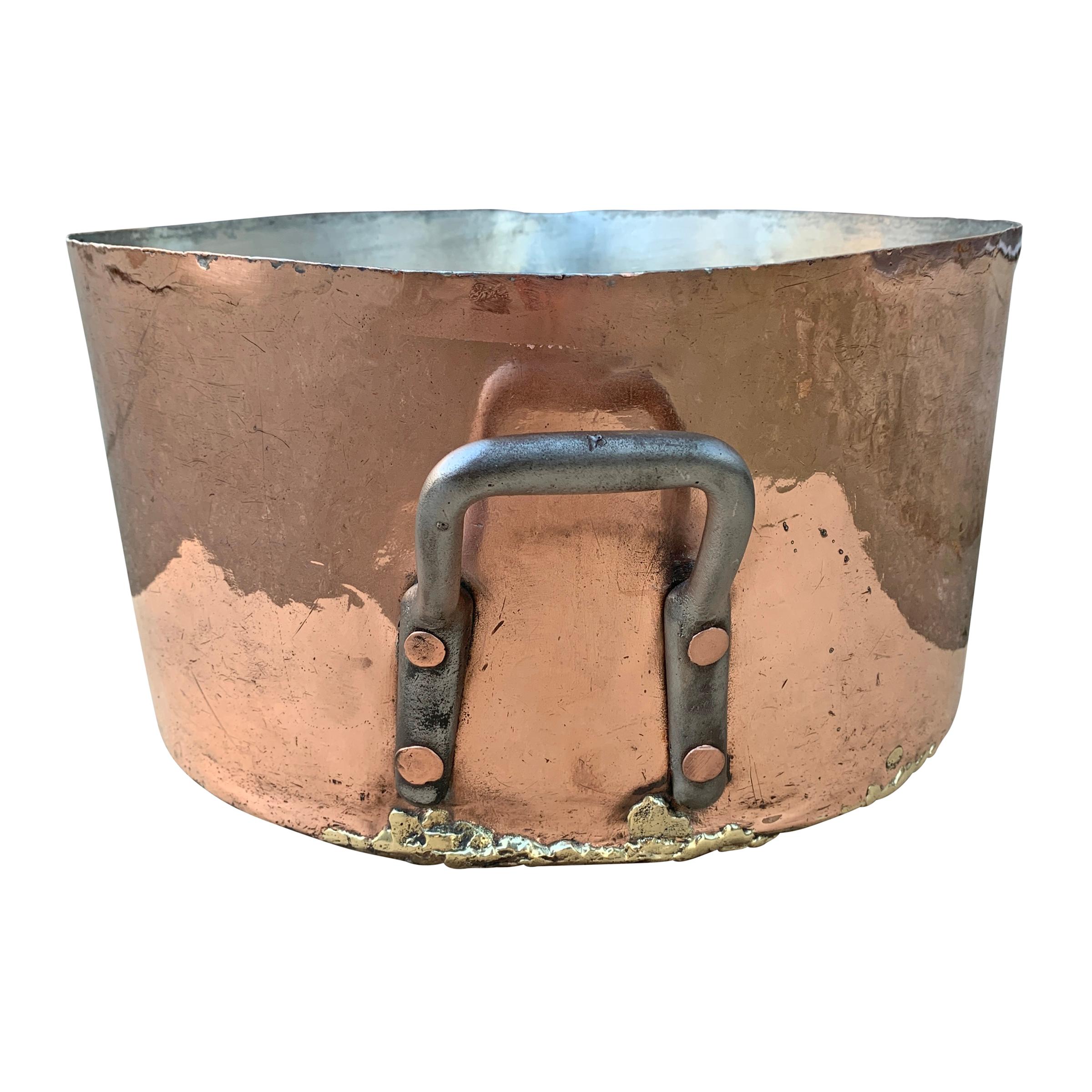 Massive 19th Century American Duparquet 34-Quart Copper Pot 6