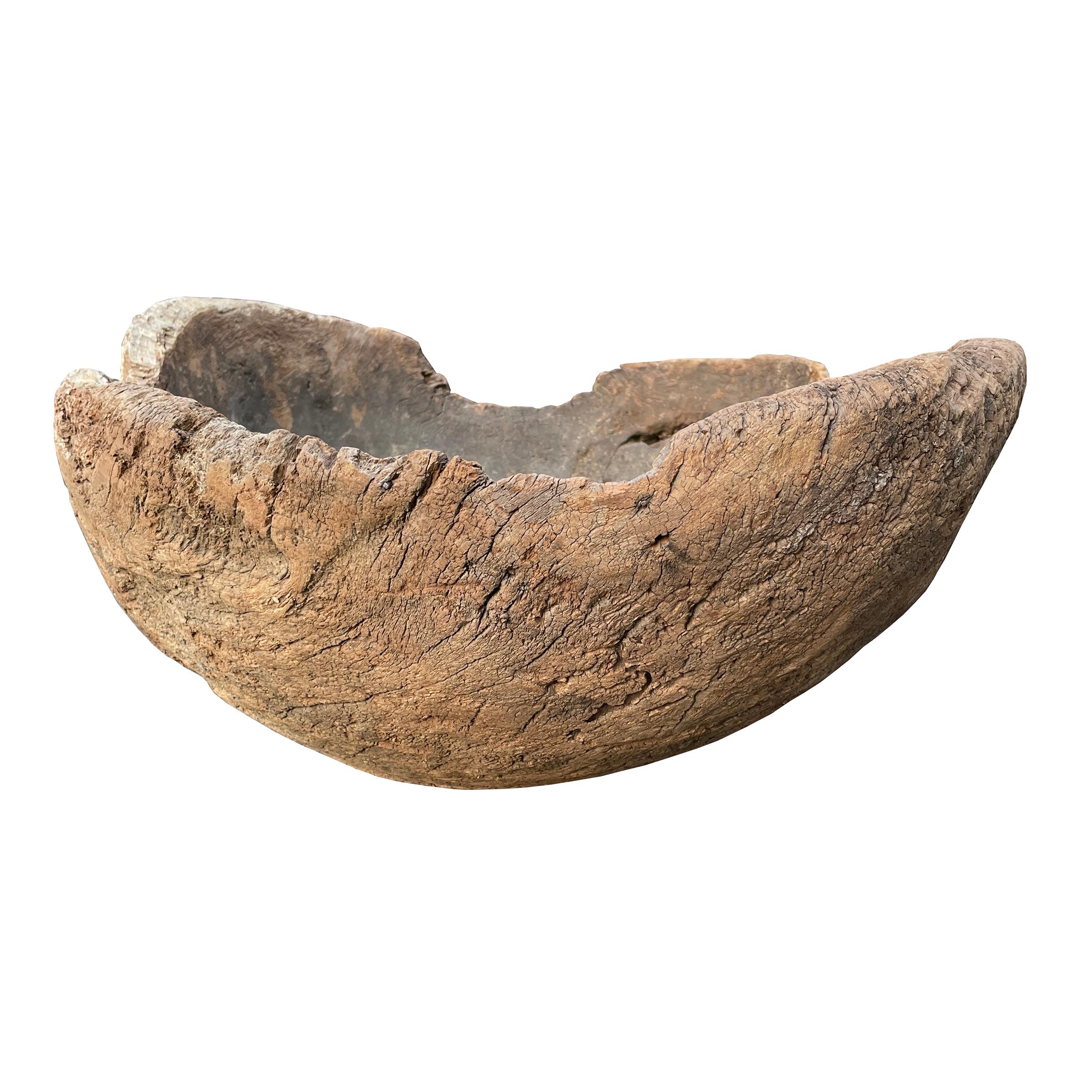 Massive 19th Century Burl Wood Bowl 6