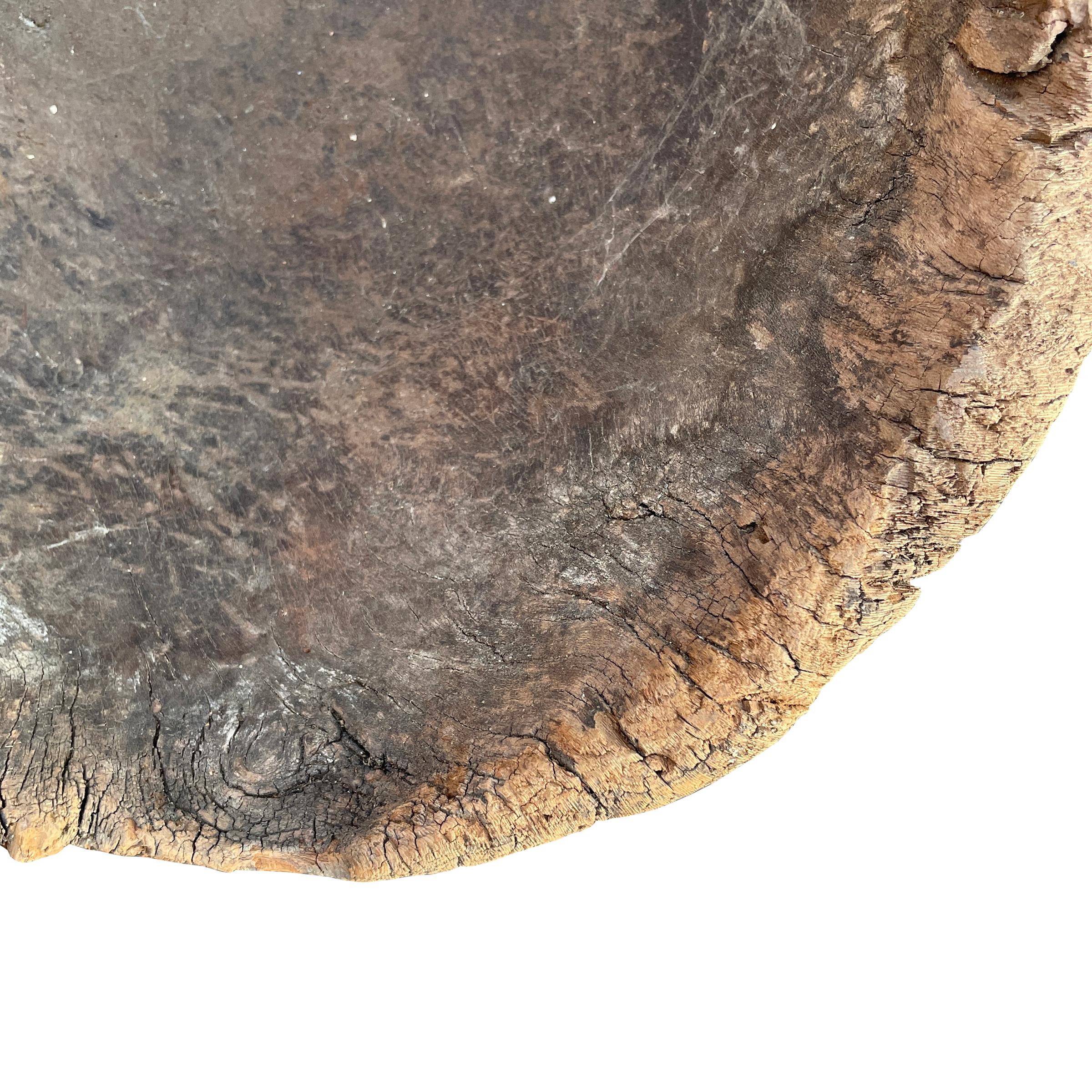 Massive 19th Century Burl Wood Bowl 11