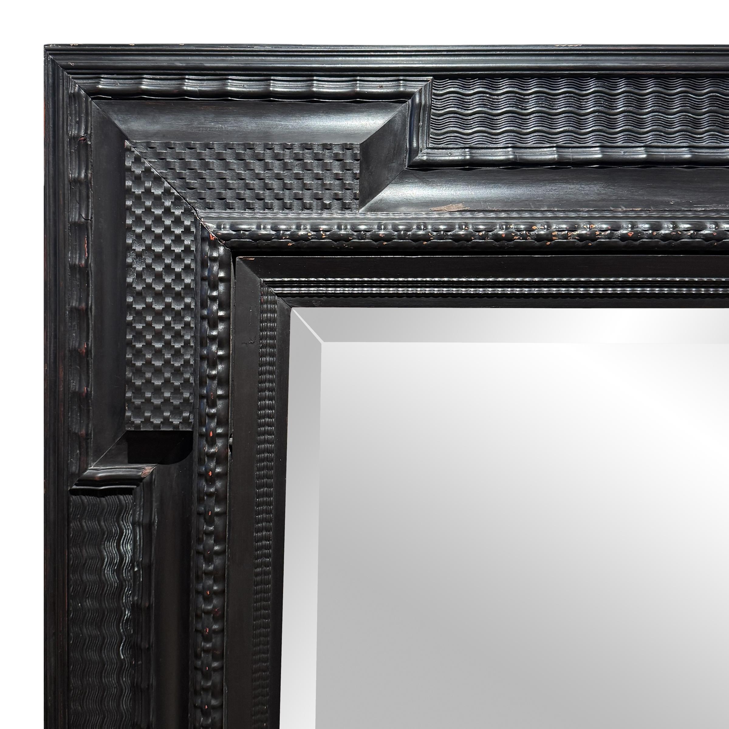 Massiver holländischer Rahmen des 19. Jahrhunderts mit Spiegel aus dem Art Institute of Chicago (Niederländisch) im Angebot