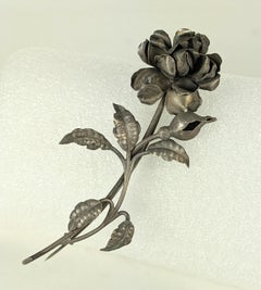 Massive 19th Century Silver Rose