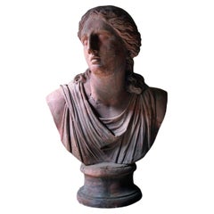 Massive 19thc French Terracotta Bust of Niobe