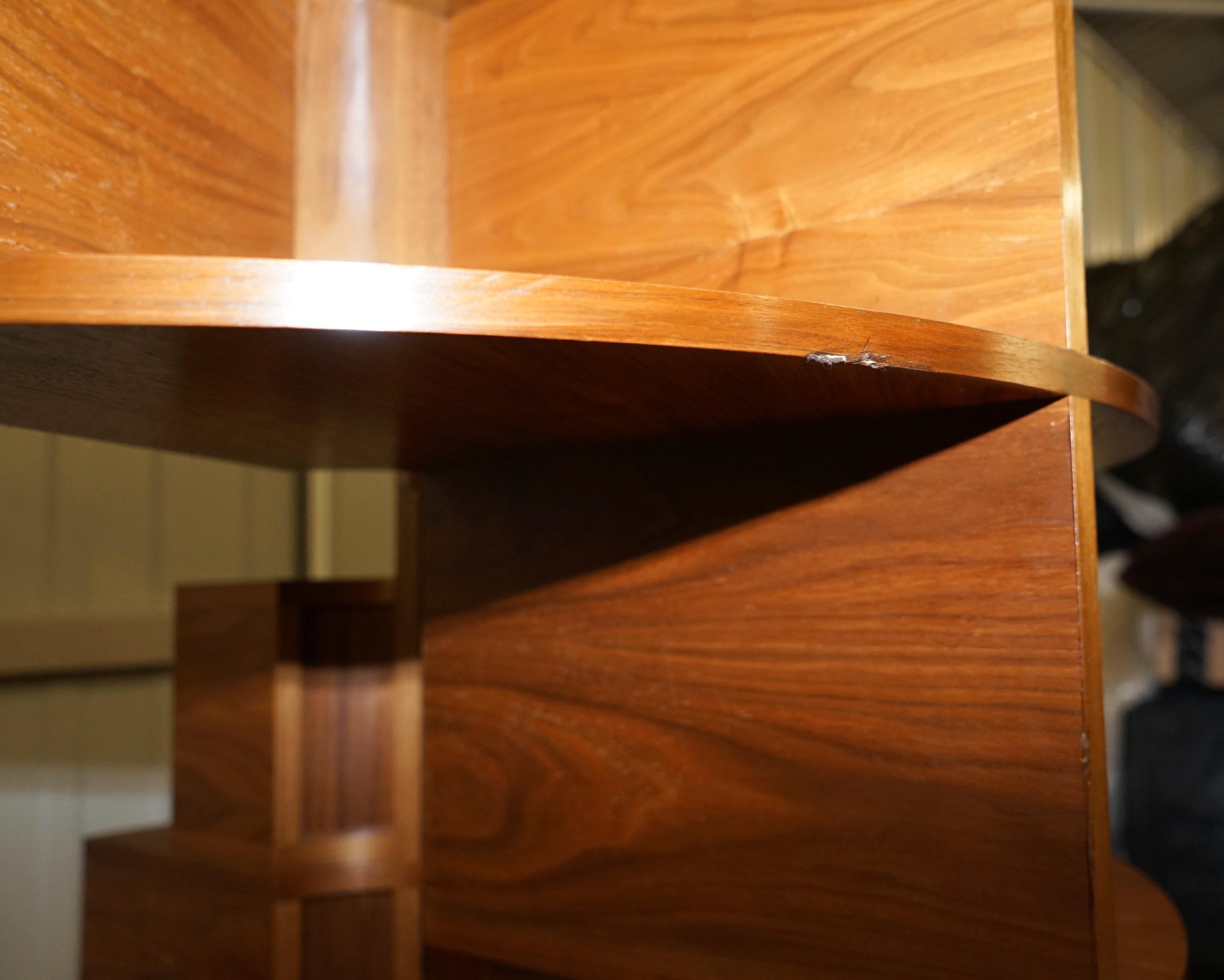 Massive Round Revolving Bookcase Display Cabinet with Cupboard Base 1