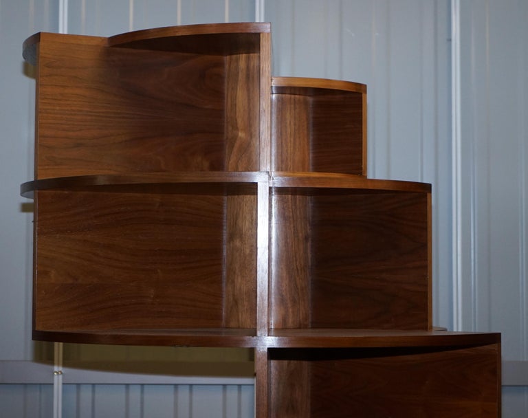 Massive Round Revolving Bookcase Display with Cupboard Base at 1stDibs revolving