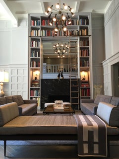 Massive 3-Tier MONOLITH Enamel and Brass Chandelier by Blueprint Lighting, 2016