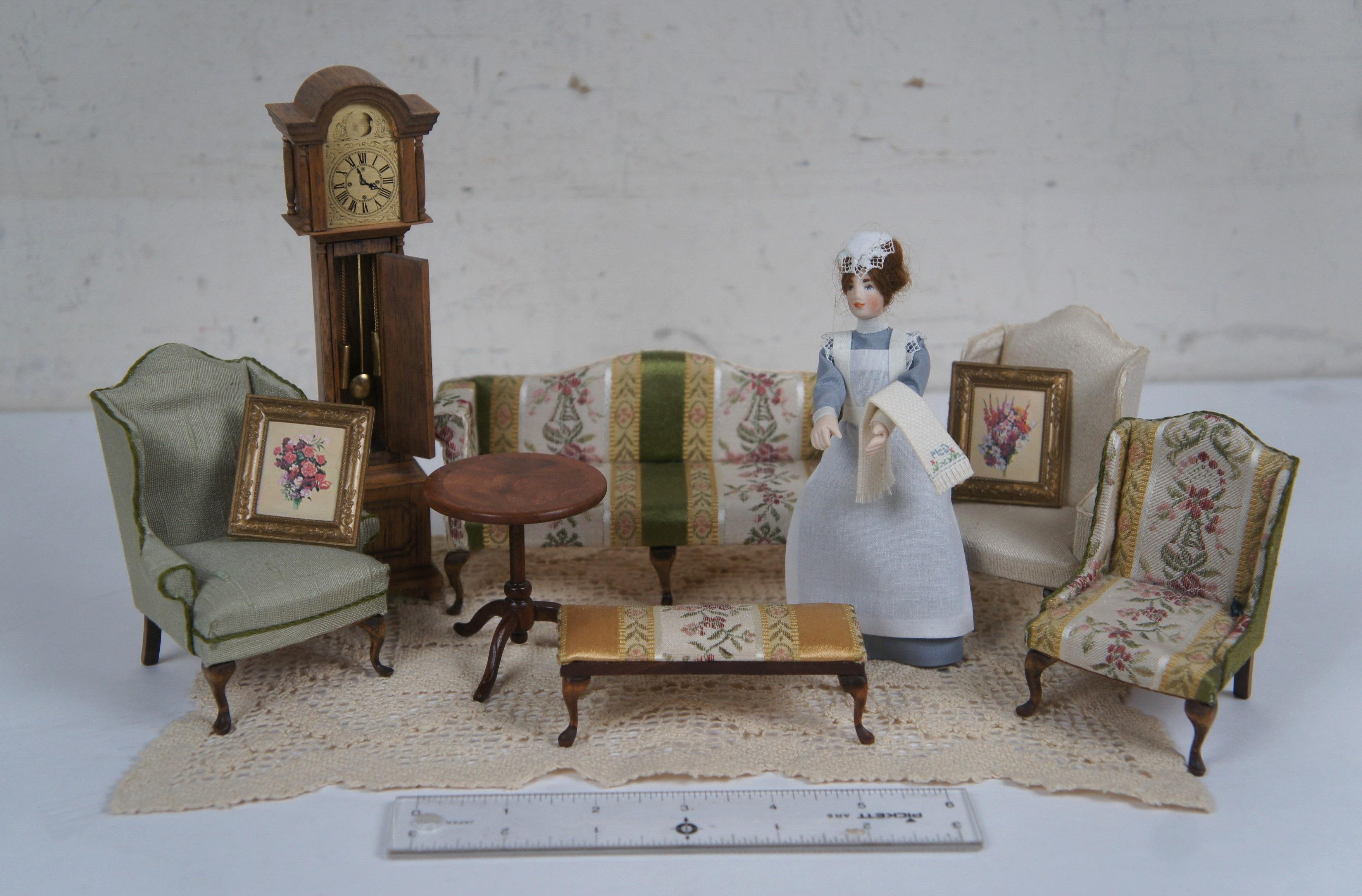 Massive 300+ Pc Lot Vintage Dollhouse Miniature Möbel Spielzeug Zubehör im Angebot 6