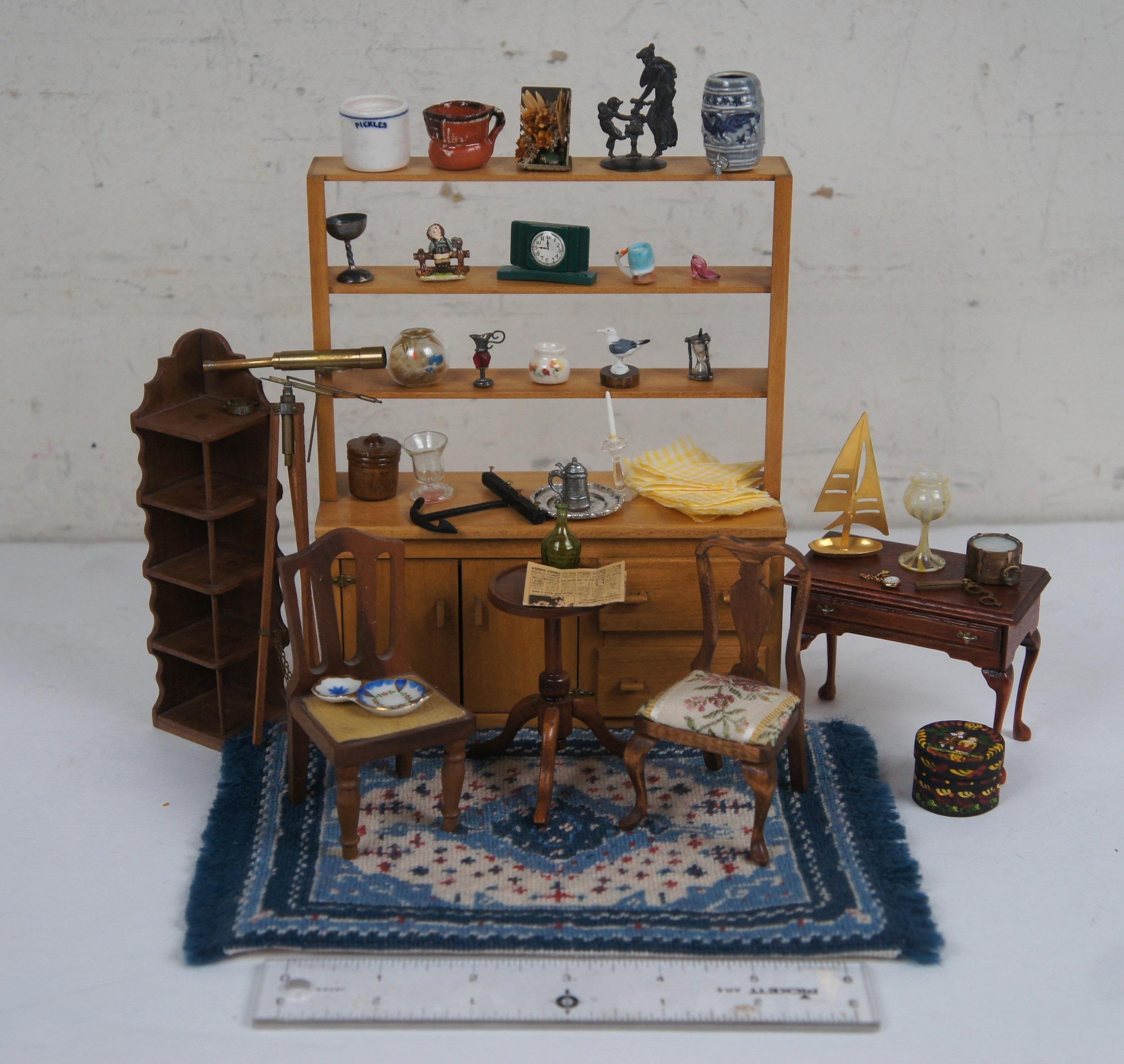 Massive 300+ Pc Lot Vintage Dollhouse Miniature Möbel Spielzeug Zubehör im Angebot 2