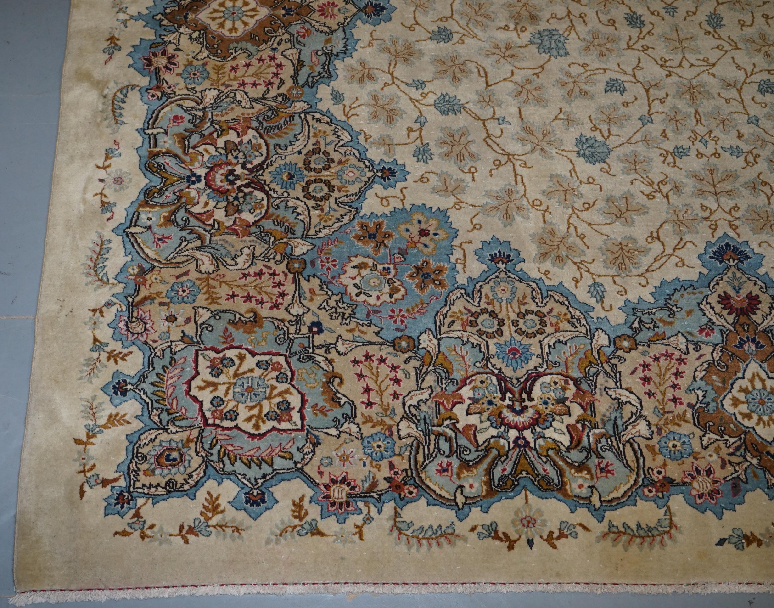 Massive Central Persian Royal Kashan Carpet Rug Pendant Medallion 3