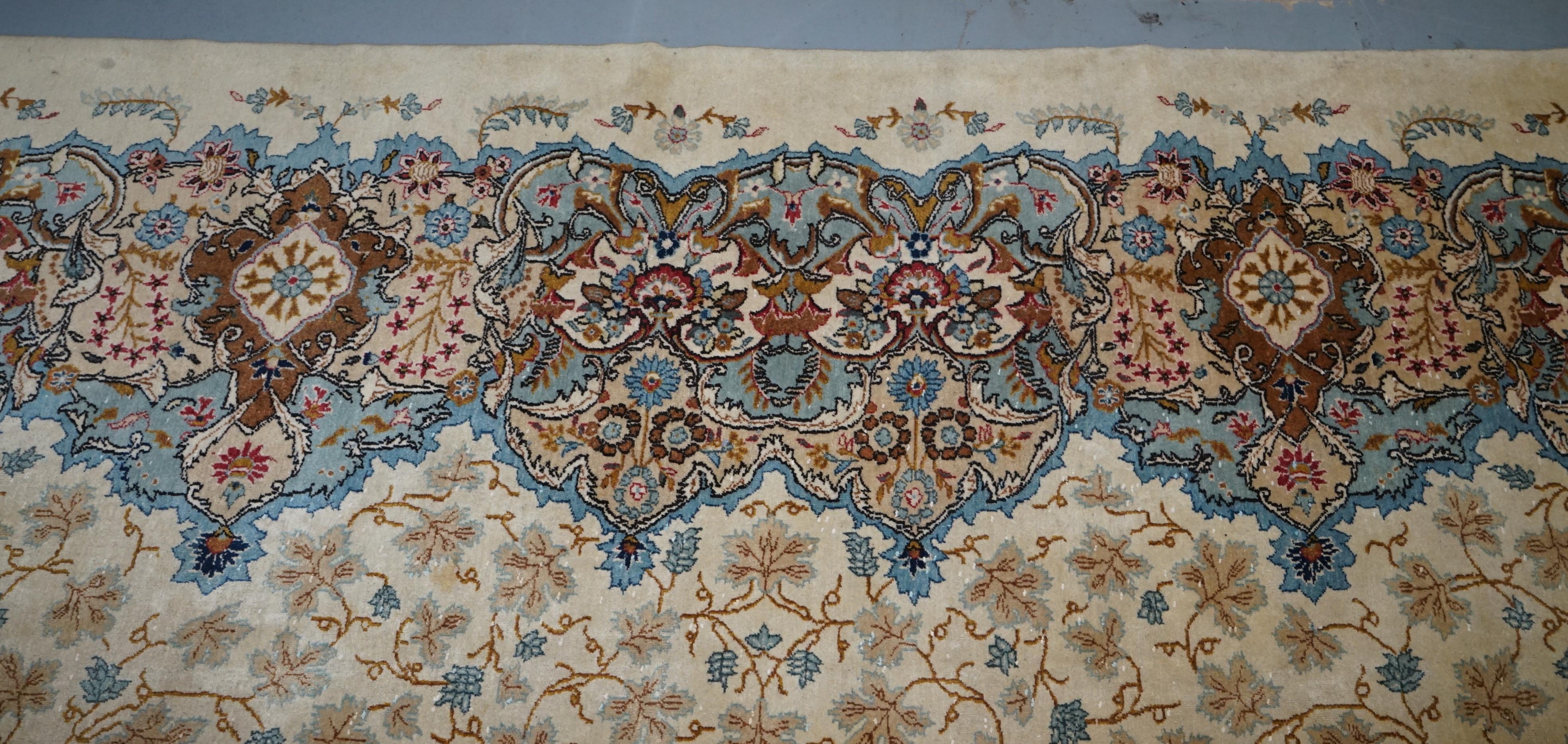 Massive Central Persian Royal Kashan Carpet Rug Pendant Medallion 11