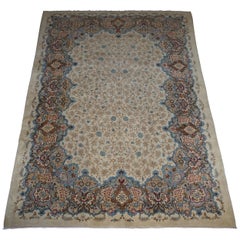 Massive Central Persian Royal Kashan Carpet Rug Pendant Medallion