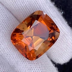 Massive 55.60 Carat Imperial Orange Natural Topaz Cushion Cut Loose Gemstone