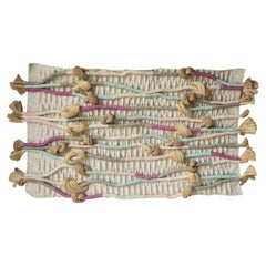 MASSIVE 6FT 1980s Woven Fiber Art Wall Hanging