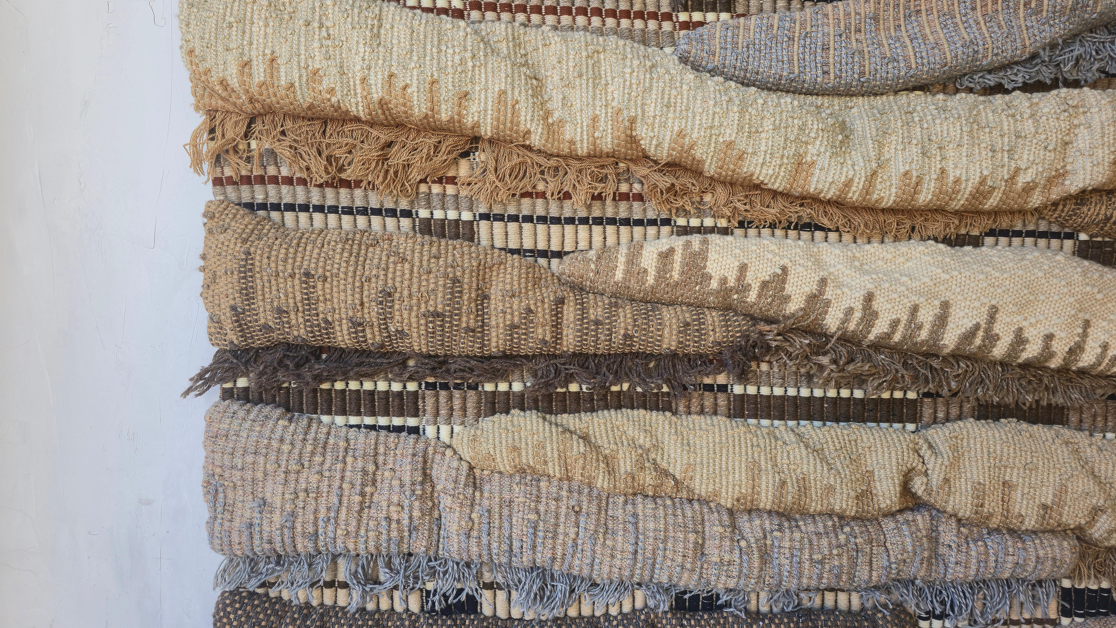 MASSIVE 7FT 1970er Jahre gewebte Faser Kunst Wandbehang von Ken Weaver im Angebot 1