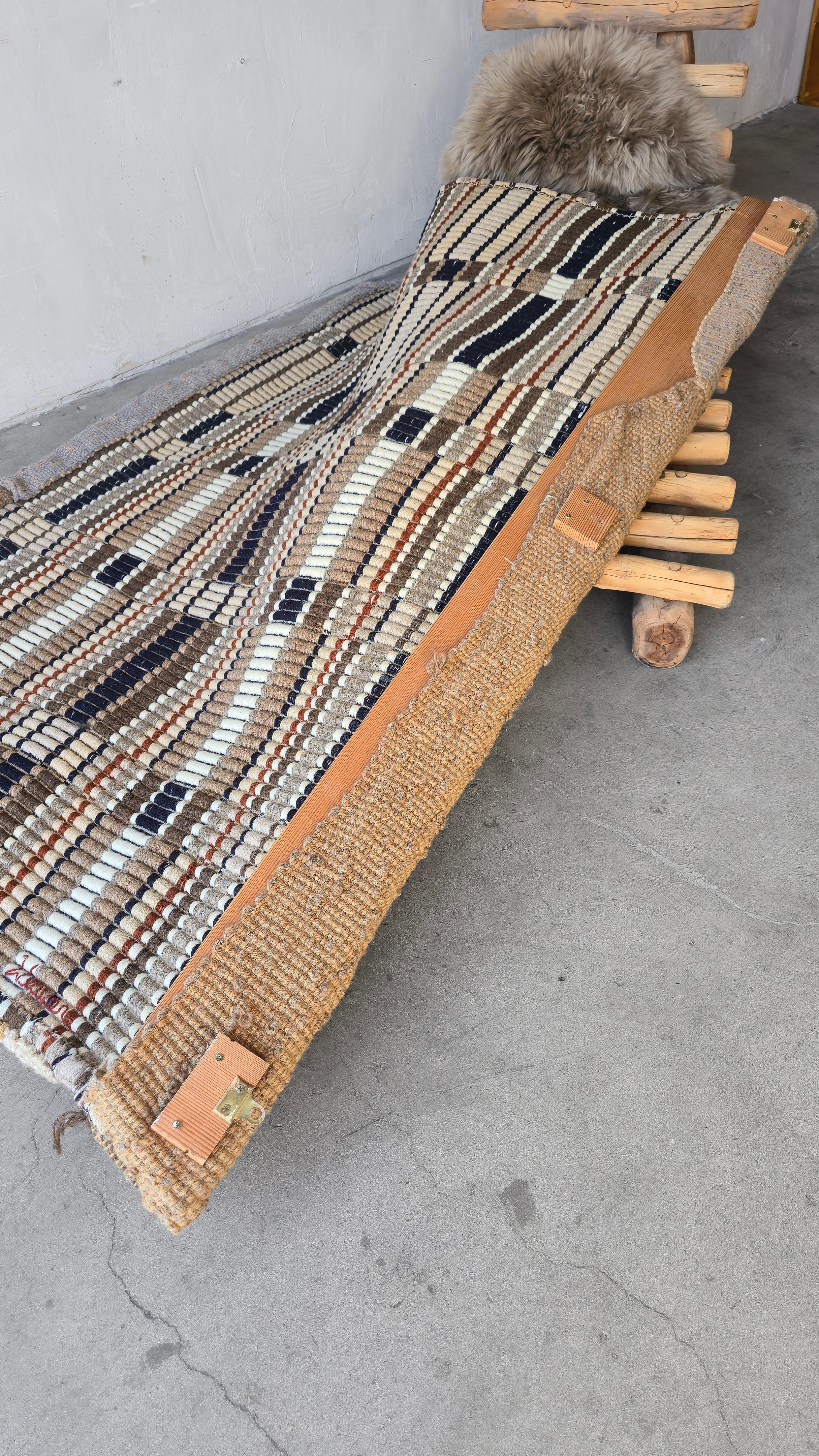 MASSIVE 7FT 1970er Jahre gewebte Faser Kunst Wandbehang von Ken Weaver im Angebot 3