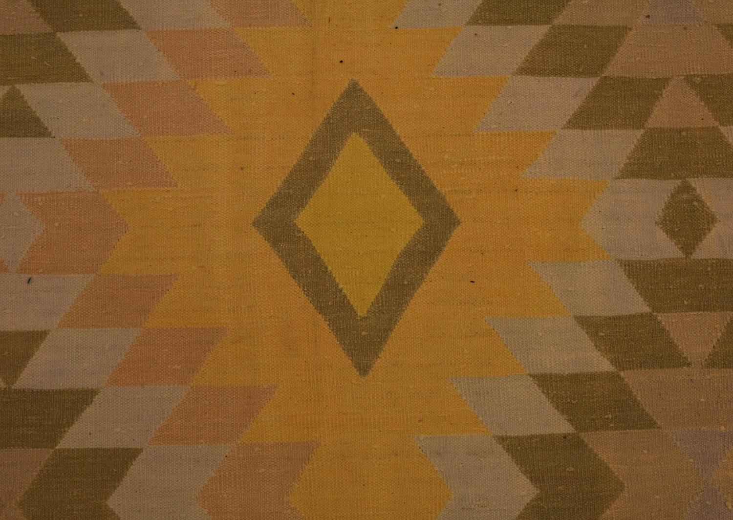 20th Century Dhurrie Rug Flat-weave For Sale
