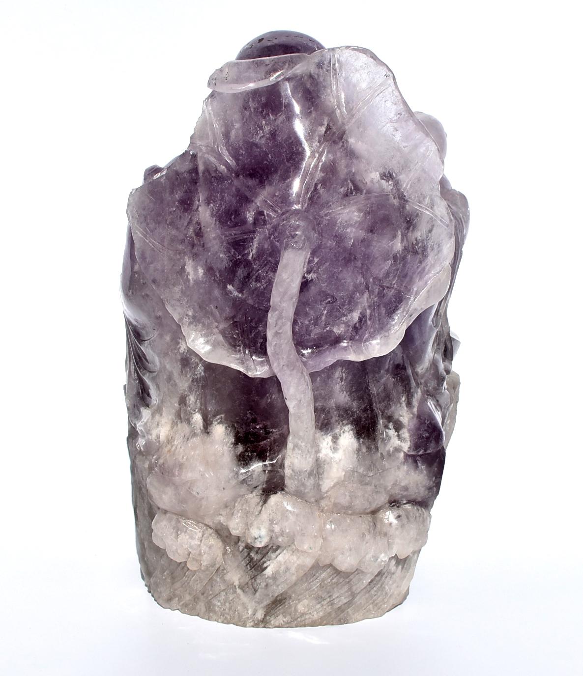 Massive Amethyst Happy Buddha In Good Condition In Somis, CA