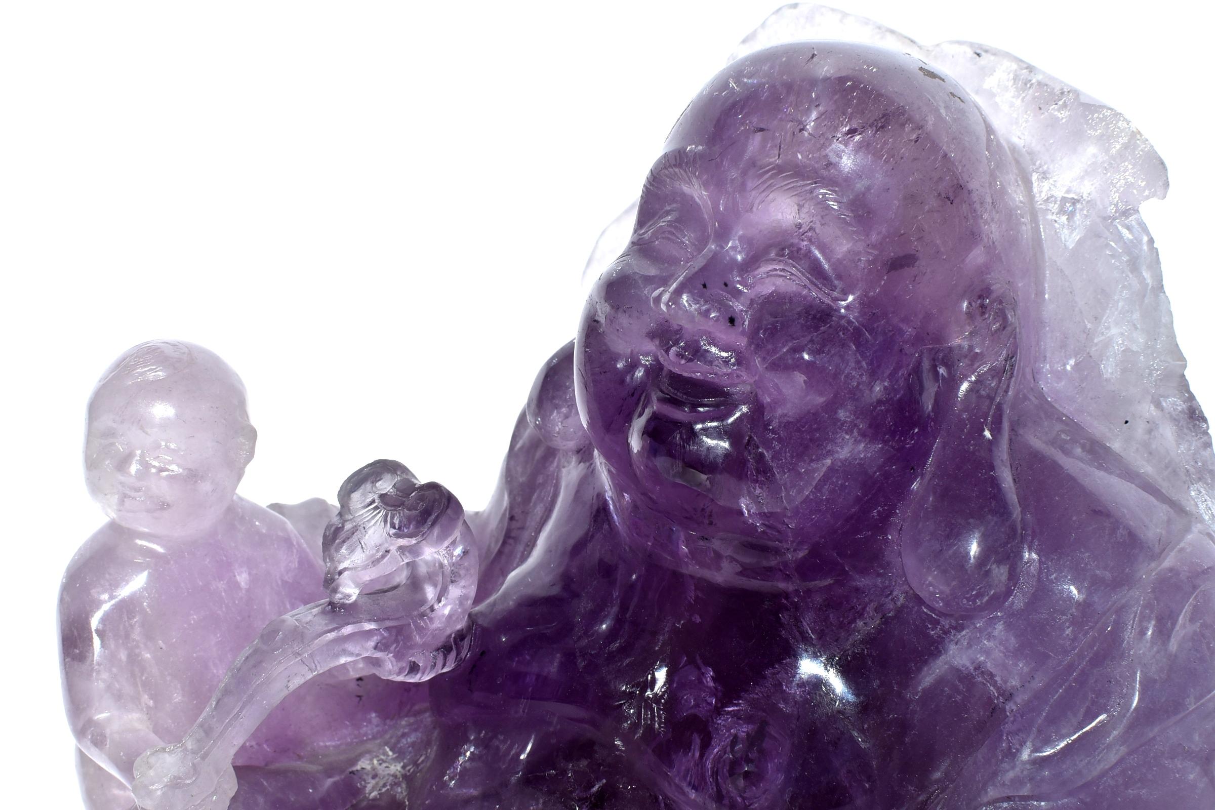 Massive Amethyst Happy Buddha 1