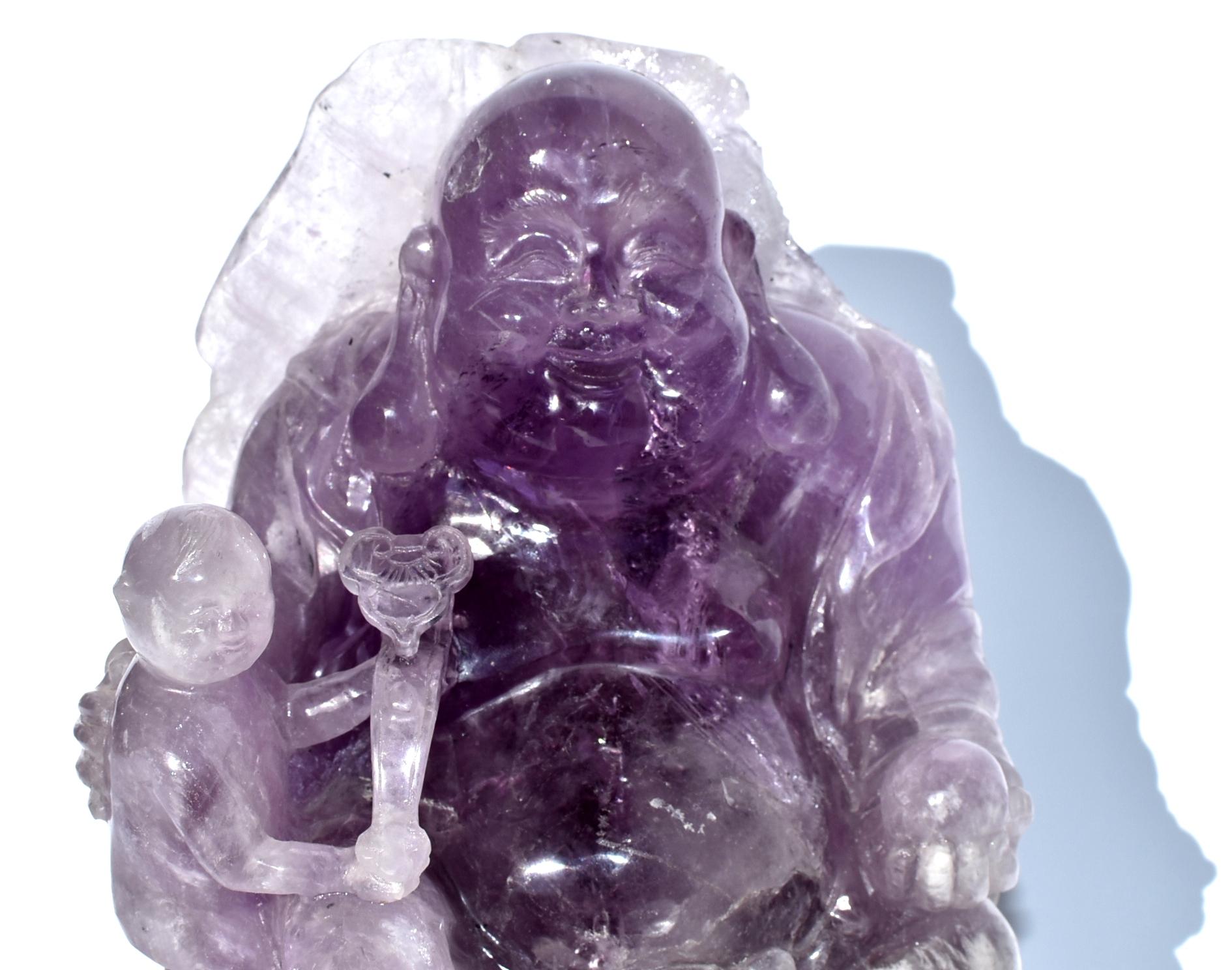 Massive Amethyst Happy Buddha 2