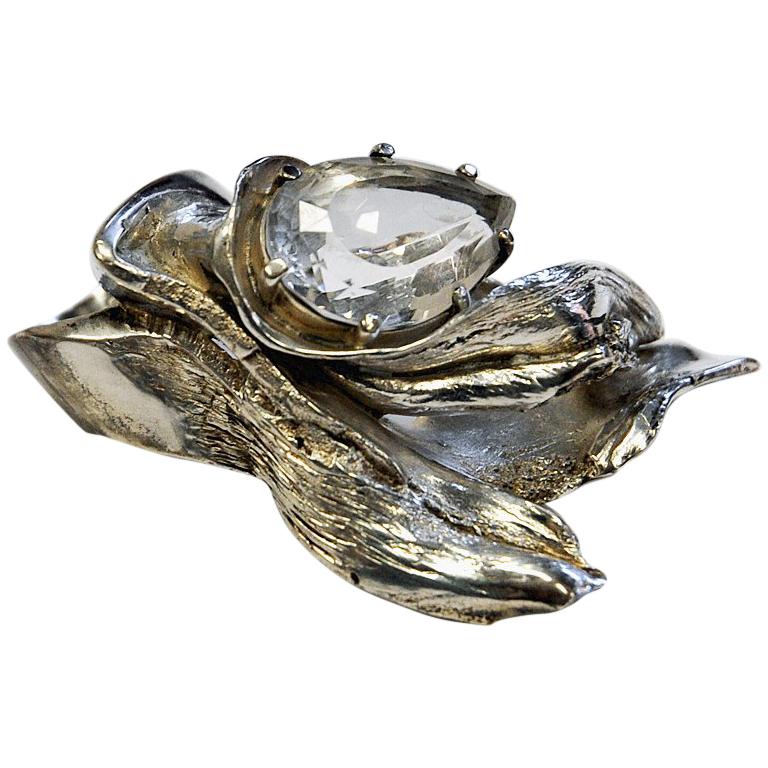 Massive and Beautiful vintage Silverring by Inga Lagervall, Stockholm 1977