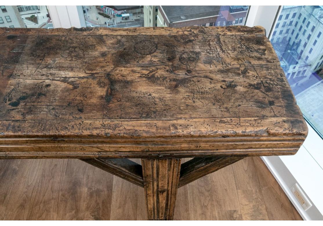 Massive And Extraordinary Primitive French Hunt Board For Sale 5