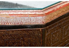 Massive And Magnificent Antique Chinese Basket As Cocktail Table