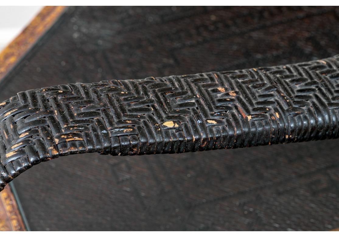 Masiva Y Magnífica Cesta China Antigua Como Mesa De Cóctel Chino en venta